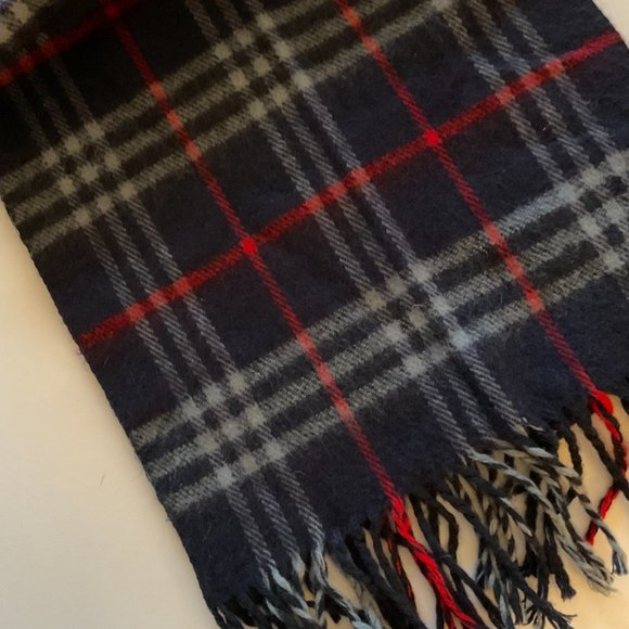 VINTAGE ROYAL ROSSI Men's Tartan Plaid Cashmere Scarf EUC - Picture 2 of 6